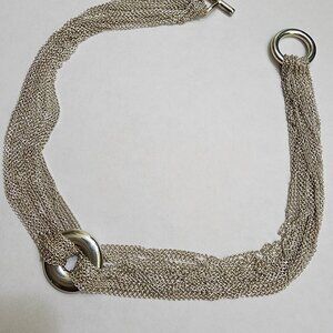 Tiffany & Co sterling silver 20 chain multi strand necklace